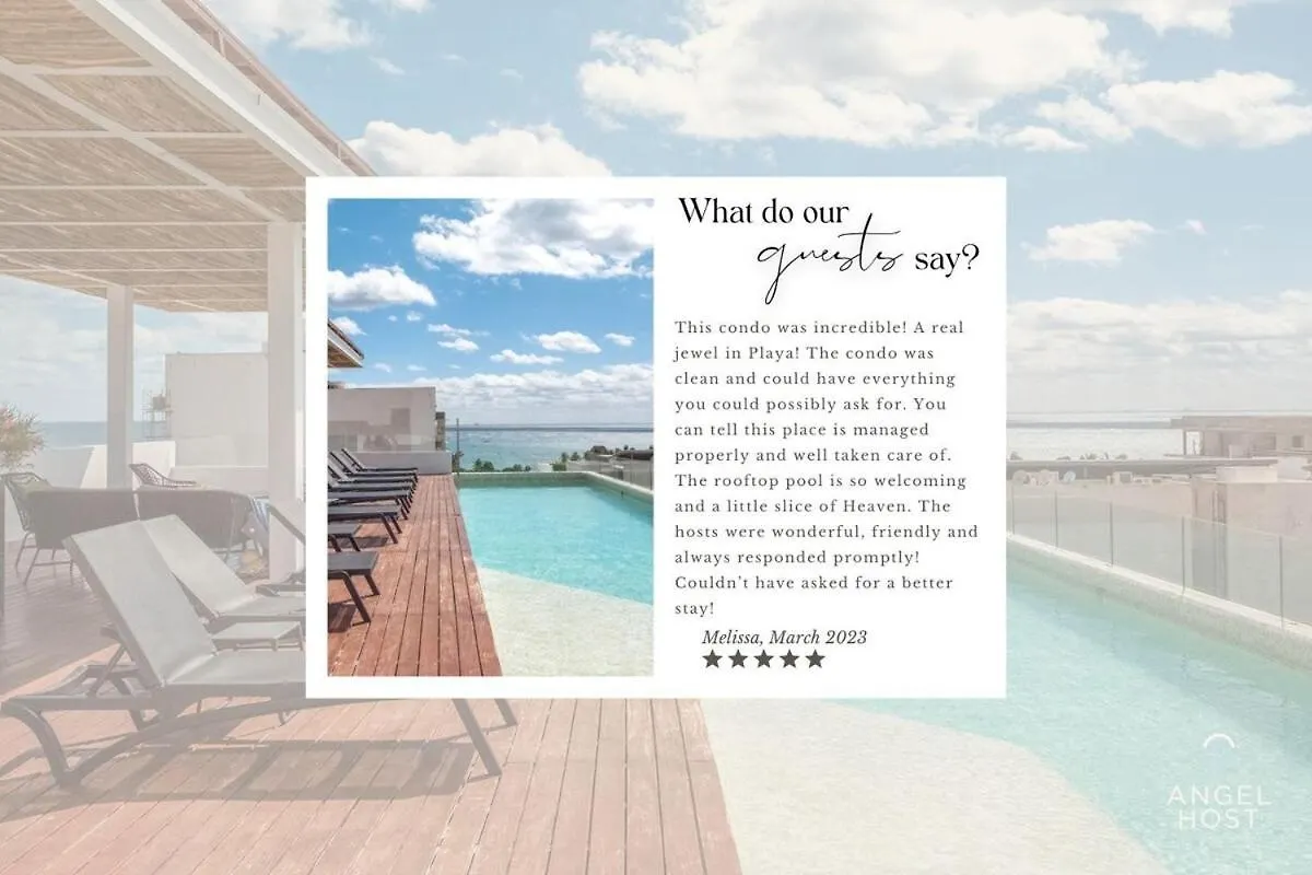 Oceanview Roof Pool I Fast Wifi I Smarttv Nr Beach Playa del Carmen