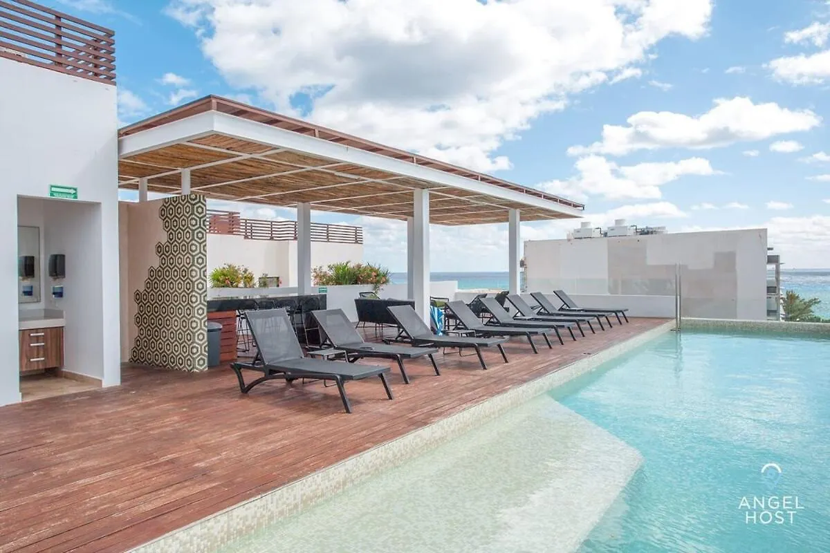 Semesterbostad Oceanview Roof Pool I Fast Wifi I Smarttv Nr Beach Playa del Carmen